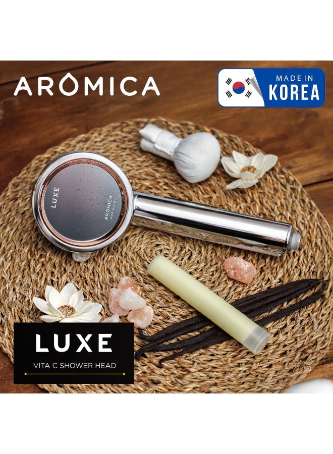 اروميكا رأس دش AROMICA ARO LUXE فاخر بتصميم كروم – صناعة كورية - Image 1